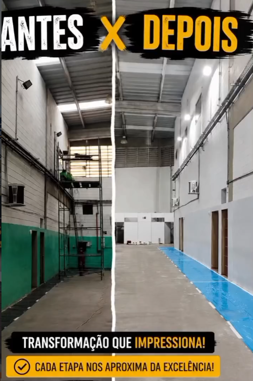 Antes & Depois — Galpão